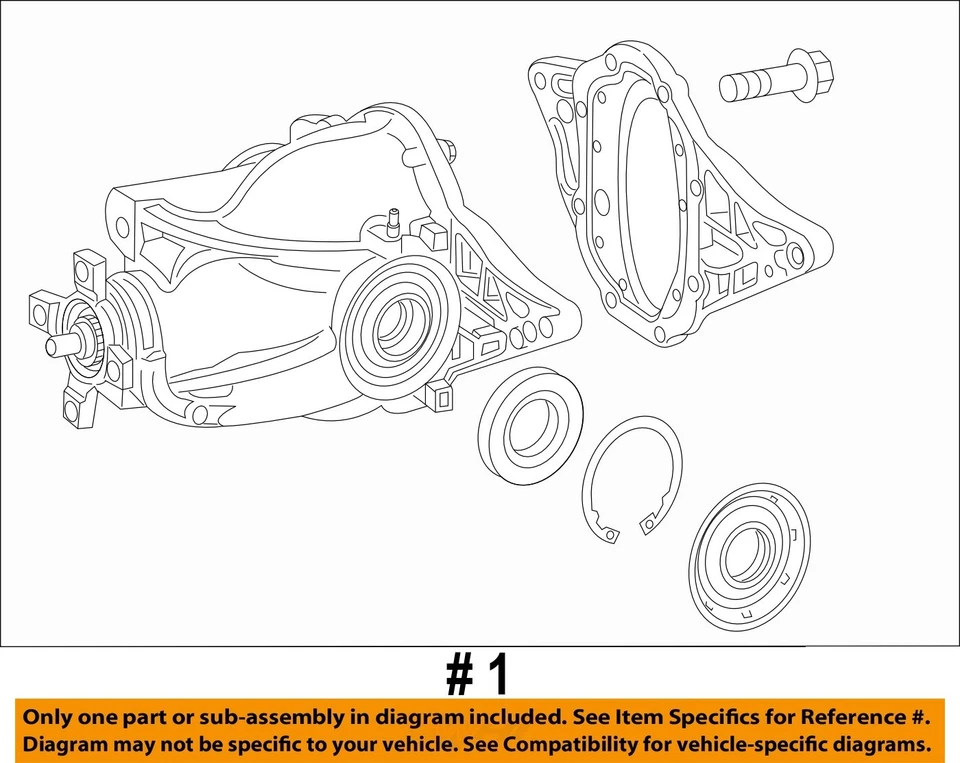 Used Differential Carrier Assembly fits: 2018 Mercedes-benz Metris 447 Type rear Foto 4 de 4