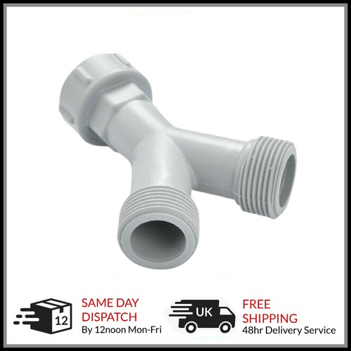 Washing Machine Dishwasher Plumbing Y Piece 2 Way Splitter Twin Inlet