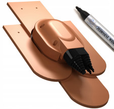 Dachdurchgang Biberschwanzziegel Solardurchgang Dachübergang für Photovoltaik