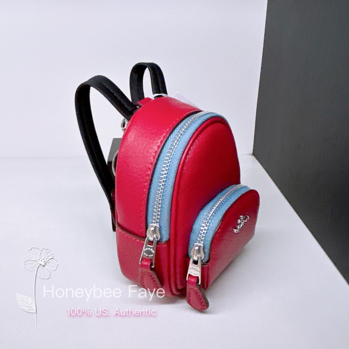 国内在庫有☆COACH CX066 Mini Court Backpack Bag Charm☆人気 COACH® Outlet | Mini Court Backpack Bag Charm In Signature