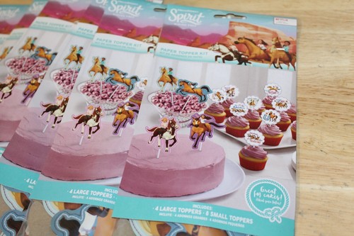 12 PACK Dream Works Spirit Riding Free Paper Cake/Cupcake Topper Kit 4 LG - 8 SM - Picture 3 of 4