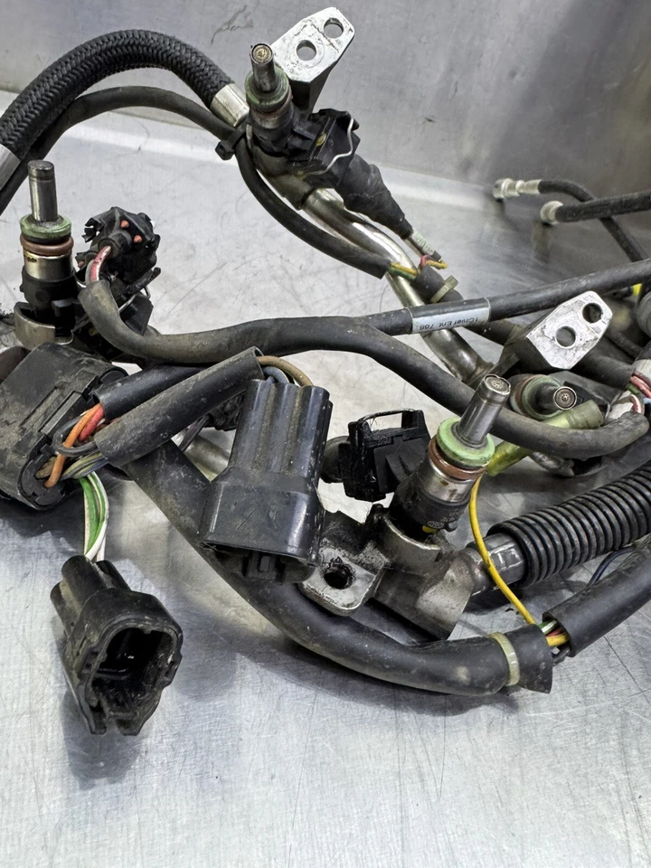 Inyectores de combustible Polaris RMK 700 DRAGON 2008 09 07 -AMARILLO - con arnés de riel de combustible Foto 3 de 4