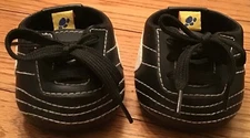 Build-a-Bear Workshop Black + White Sports Cleats Shoes China Ages 3 & Up