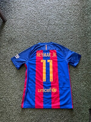 Nike FC Barcelona Men's Home Jersey 16/17 Legend Neymar Jr #11