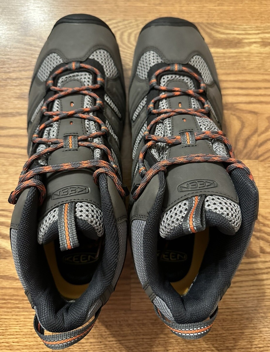 New! Mens Keen Koven Mid Waterproof Boots Magnet/Fired Brick Size