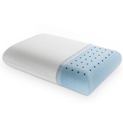 HOMEFLA Cooling Bed Memory Foam Pillow for Sleep Standard Size Removable Cover