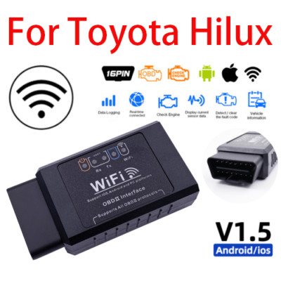 WiFi OBD2 ELM 327 Auto Scanner Werkzeug Android iOS Fehlercodeleser passend für Hilux
