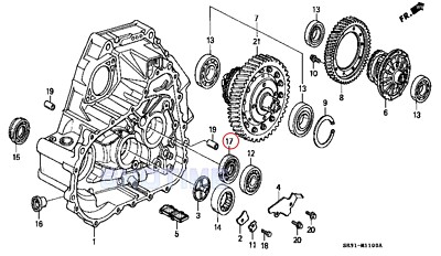 HONDA CIVIC EG6 SiR B16A Transmission Manual Input Shaft Seal