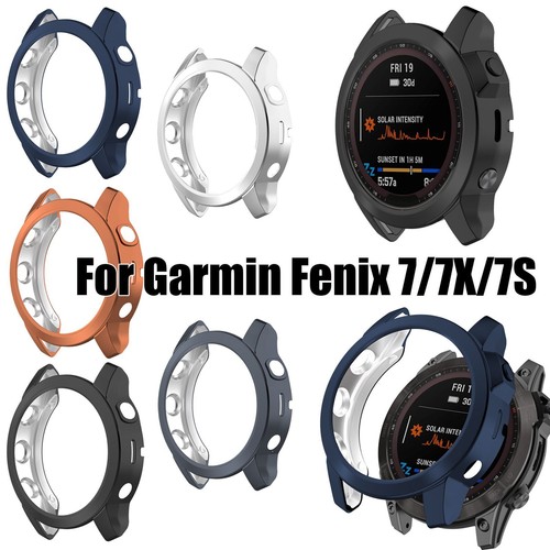 Pelle protettiva Custodia per placcatura in TPU For Garmin Fenix 7/7X/7S