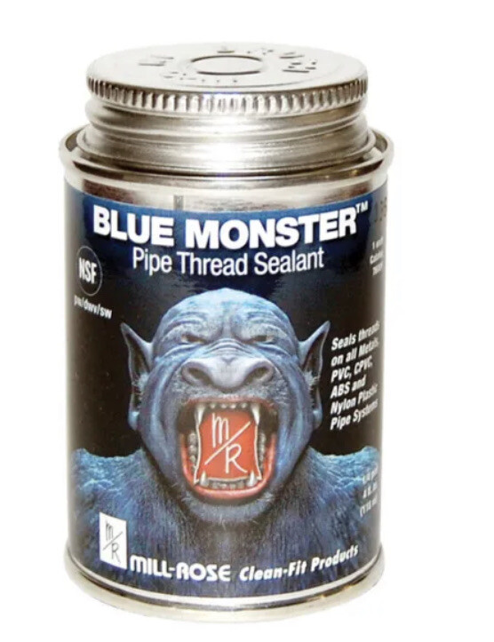 Mill Rose Blue Monster Blue Pipe Thread Sealant 4 oz. - 76009
