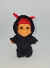 Vintage Trolls Russ Red Devil Halloween Valentines Hair Lucky Doll