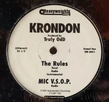 KRONDON The Rules Thin Minutes Mic VSOP 12" VINYL BOOM BAP HIP HOP Lp Cd SEALED