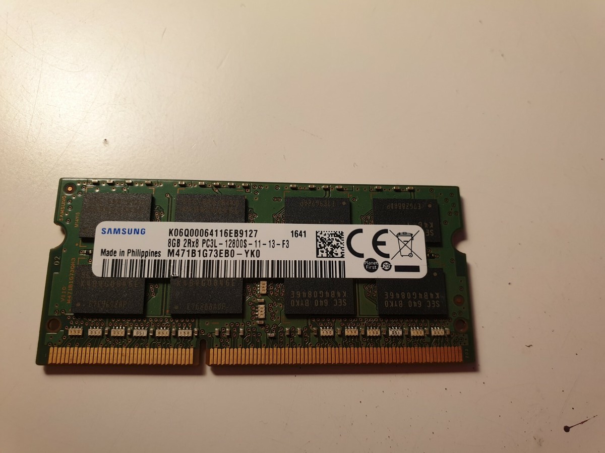 LAPTOP RAM- SAMSUNG 8GB DDR3 PC3L-12800S 2Rx8 1600M
