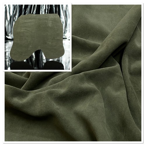 Washable Calf Suede : (1.1-1.2mm) Heavier Suede With Robust Physical Properties - Picture 15 of 17