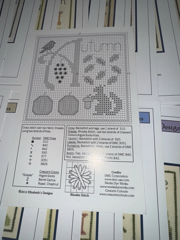 Elizabeth's Needlework Designs A-Z *26 ALPHABET Patterns CROSS STITCH - Image 4 of 4