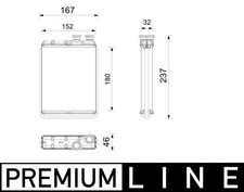 Wärmetauscher, Innenraumheizung MAHLE AH 365 000P C3 AIRCROSS I 1.6 2017-2018