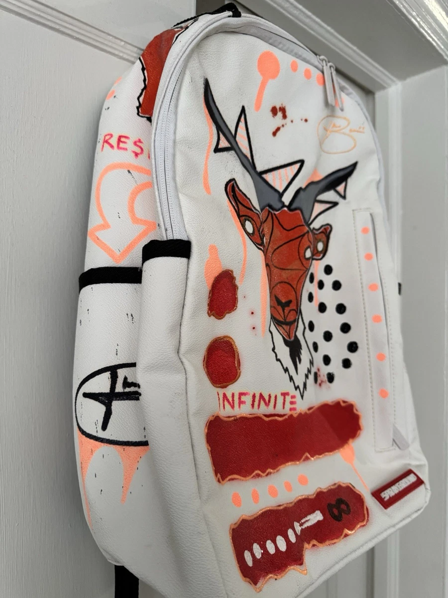 SPRAYGROUND G.O.A.T DLXSV BACKPACK SIGNED BY ARTIST