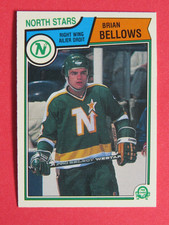 1983-84 OPC O-Pee-Chee Brian Bellows RC # 167, Minnesota North Stars NM+