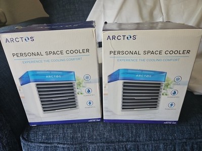 2 Arctos Personal Space Coolers  3 Speed Controls, Used 2 X, Adjustable Air Vent