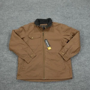 DRI DUCK Jacket Mens Large Brown Canvas Endeavor Lined Insulated Pockets 5037