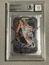 Dorka Juhasz Signed 2023 WNBA Panini Prizm RC #147 BAS Autograph Grade 10 Card
