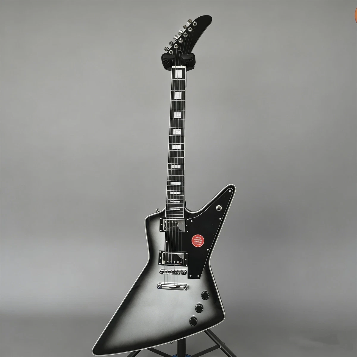 Silverburst Explorer STL Electric Guitar HH Pickups Solid Body