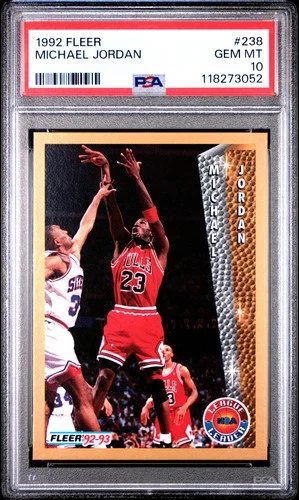 1992 FLEER #238 MICHAEL JORDAN PSA 10