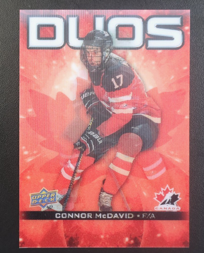 Connor McDavid / Darnell Nurse #CO-2 2025 Upper Deck Tim Hortons Team Canada Duo card