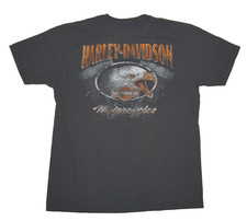 Men's HARLEY DAVIDSON Dark Gray Cotton 2013' PIKES PEAK COLORADO T-Shirt LARGE