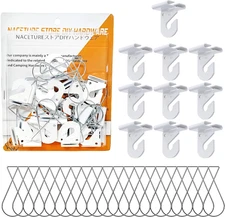 Drop Ceiling Hook for Hanging 30 PCS – 10 Pack White Heavy Duty Ceiling Hooks & 