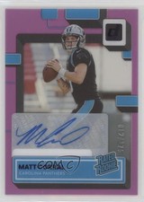 2022 Panini Clearly Donruss Rated Rookie Purple 12/175 Matt Corral #54 Auto 19n6