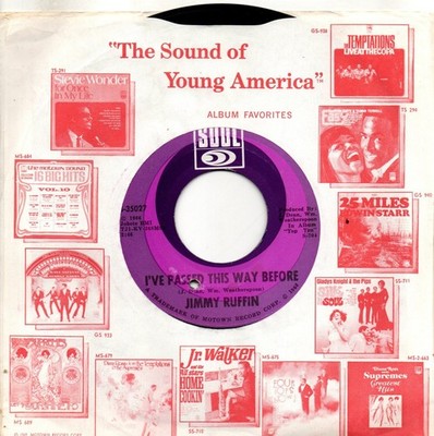 Jimmy Ruffin:I've Passed this way before/Tomorow's tears:US Gordy:Northern Soul