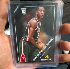 Panini Pinnacle 2013-14 Giannis Antetokounmpo Rookie RC #17 Bucks Card. rookie card picture