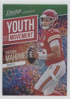2020 Prestige Youth Movement Xtra Points Green 34/99 Patrick Mahomes II 0c9g