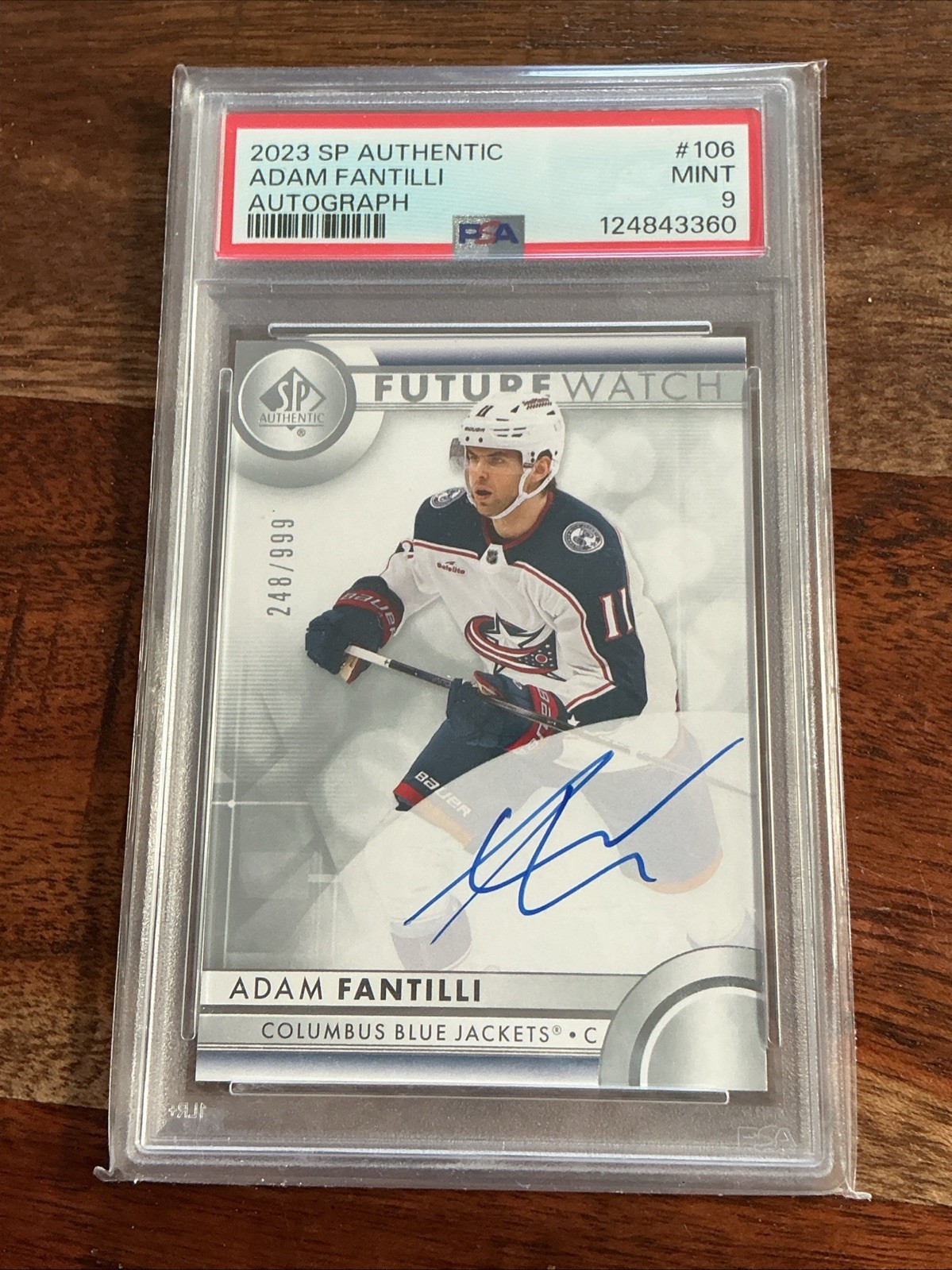 2023-24 Sp Authentic - Autographed Future Watch Adam Fantilli #106 /999 (AU, RC)