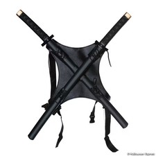 Adults Classic Ninja Backpack with 30" Katanas Costume Accessory