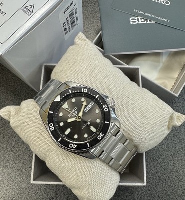 Seiko 5 Five Sports SRPL79 Automatic Mid Size Grey Dial Watch Made