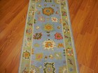 Turkish Oushak Rug,Geometric Multicolored Area Rug,Handmade Bohemian Rug 2x8.2 — photo 7