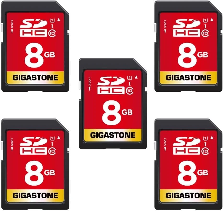 High-Speed 8GB SD Card 5-Pack - UHS-I Class 10 Memory Card - Full HD Ready - Image 3 of 4