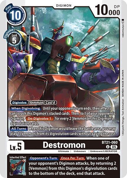 Digimon Destromon [BT21-060] [World Convergence] Near Mint | eBay UK