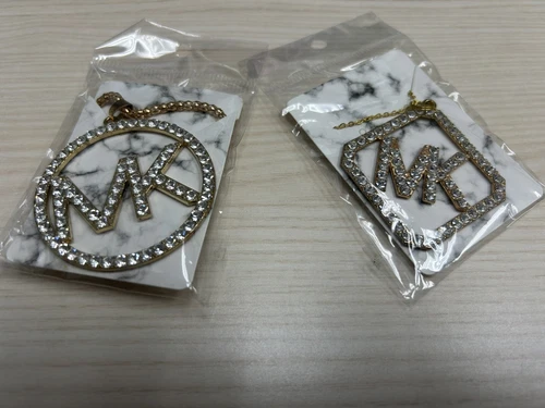 Collane pendenti cristallo Michael Kors probabilmente cubic zirconia oro catene