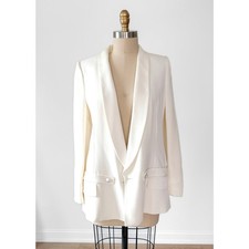 Yves Saint Laurent YSL Ivory Tuxedo Wedding Blazer Jacket Runway 2011 Autumn