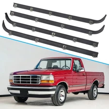 Door Window Seal Belt Weatherstrip Kit （4PCS）For 1987 - 1997 Ford F150 F250 F350