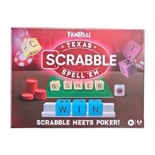FanRoll Board Games Scrabble - Texas Spell 'Em Box New