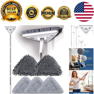 3-in-1 Wall Duster and Mop with Extension Pole: Efficient Cleaning Solution