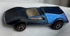 Vintage 1969 Hot Wheels Redline Spectraflame Blue Tri Baby