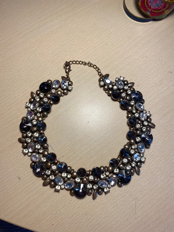 Zara Rhinestone Crystal Statement COLLAR Necklace… - image 9