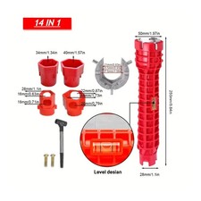 Armaturenschlüssel 14In1 Waschbecken Schlüssel Standhahnmutterschlüssel Und Neu