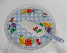 Signature Housewares Cake/Pie Platter with Server Set