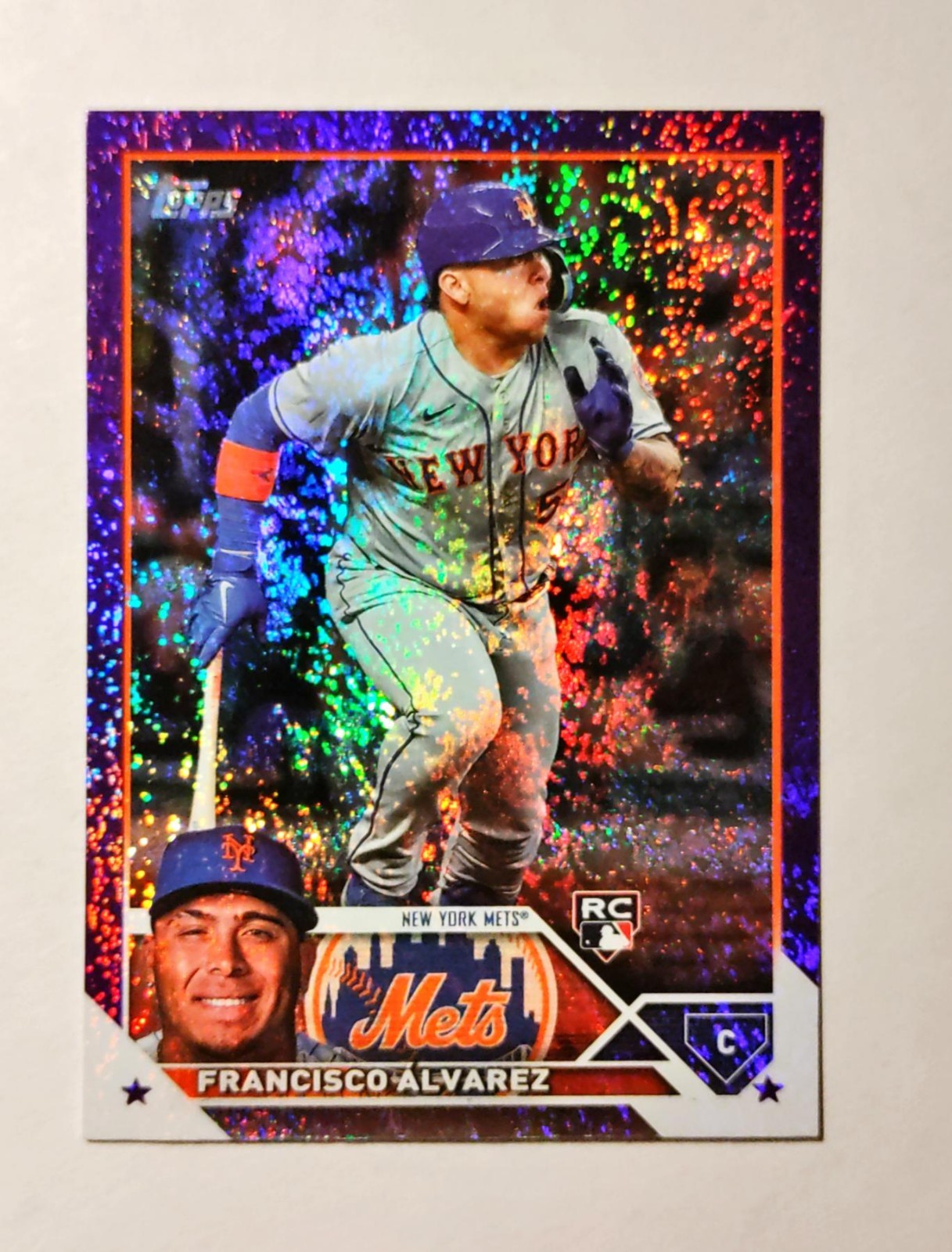 Francisco Alvarez 2023 Topps RC #644 Rookie PURPLE FOILBOARD 587/799 Series 2 i6